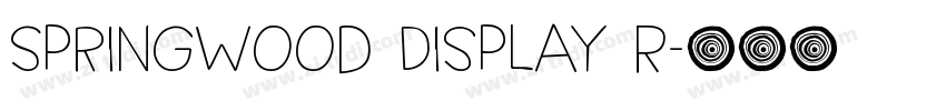 Springwood Display R字体转换